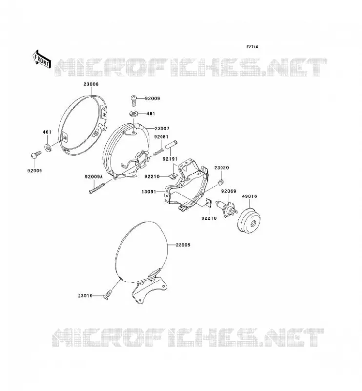 LENS(S) Kawasaki MOTOS 800 2004 VN800 CLASSIC  VN800-B9