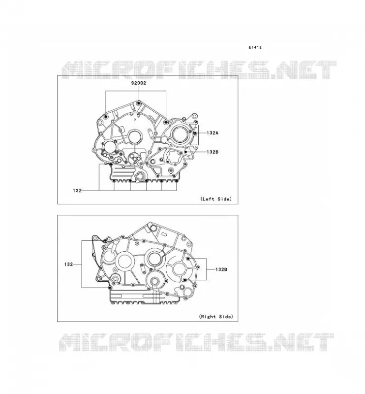 CRANKCASE BOLT Kawasaki MOTOS 800 2004 VN800 CLASSIC  VN800-B9