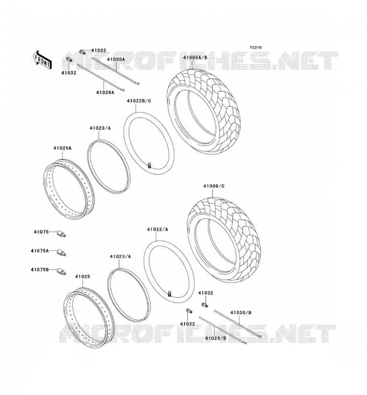 TIRES Kawasaki MOTOS 800 2004 VN800 CLASSIC  VN800-B9