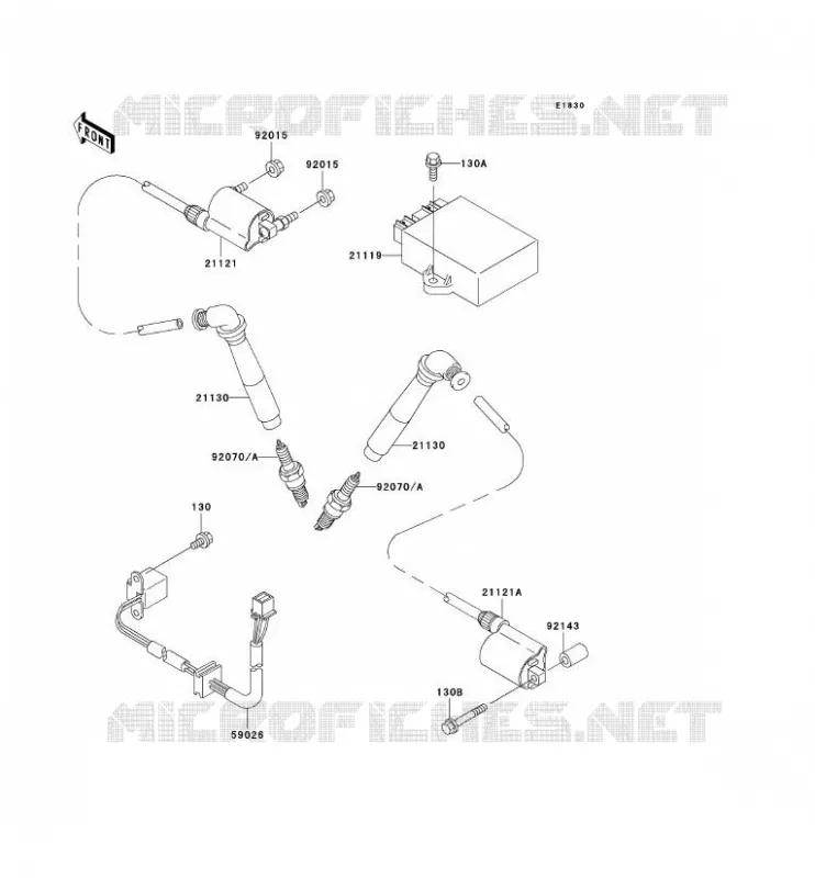 IGNITION SYSTEM Kawasaki MOTOS 800 2004 VN800 CLASSIC  VN800-B9P