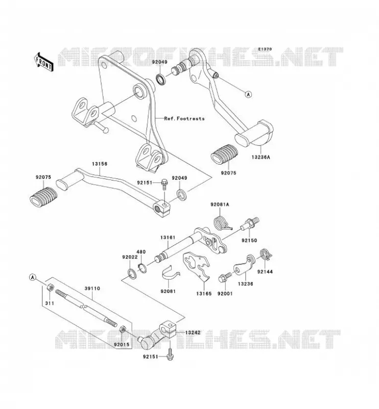 SHIFT Kawasaki MOTOS 800 2000 VN800 DRIFTER  VN800-C2