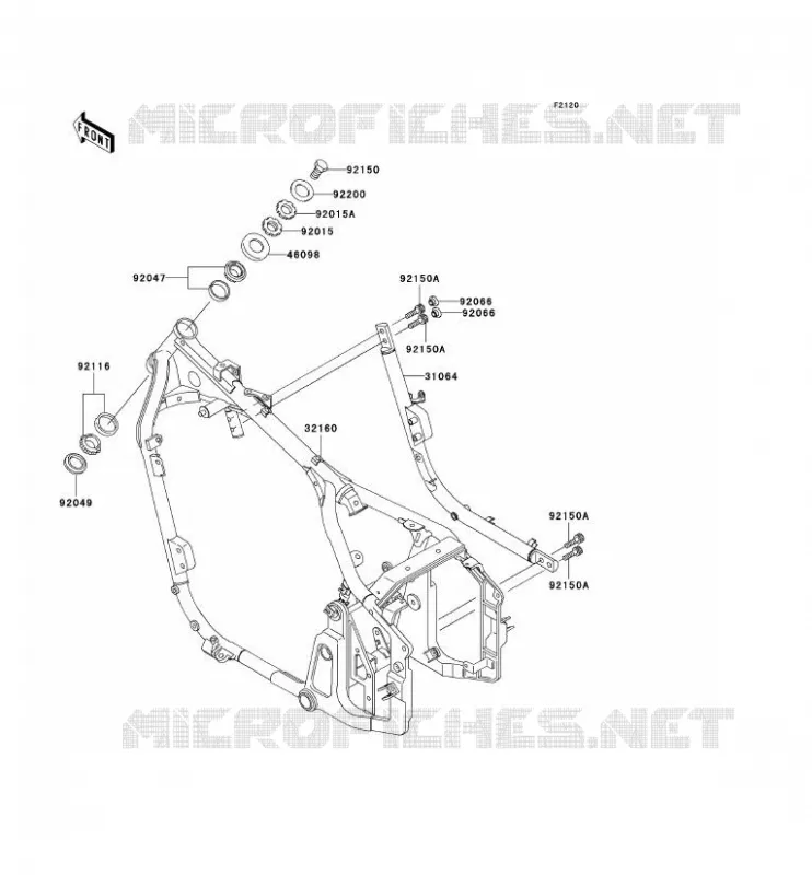 CHASSIS Kawasaki MOTOS 800 2002 VN800 DRIFTER  VN800-E2