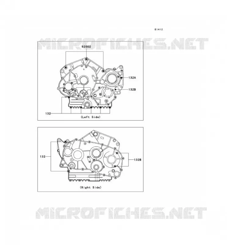 CRANKCASE BOLT Kawasaki MOTOS 800 2003 VN800 DRIFTER  VN800-E3