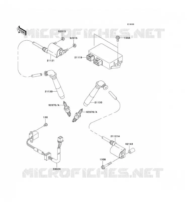 IGNITION SYSTEM Kawasaki MOTOS 800 2004 VN800 DRIFTER  VN800-E4