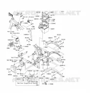 FRAME PARTS (COUVERTURE) voor Kawasaki VN900 CLASSIC 2006