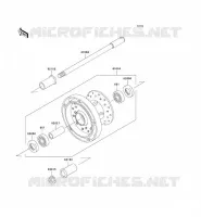 FRONT WHEEL voor Kawasaki VN900 CLASSIC 2006