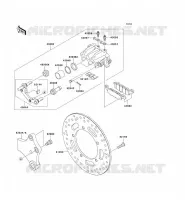 REAR BRAKE voor Kawasaki VN900 CLASSIC 2006