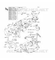 SIDE COVERS   CHAIN COVER voor Kawasaki VN900 CLASSIC 2006