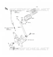 BRAKE PEDAL   TORK LINK voor Kawasaki VN900 CLASSIC 2006