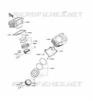 CYLINDER   PISTON  voor Kawasaki VN900 CLASSIC 2006