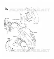 FENDER( JKAVN2B1 7A016369) voor Kawasaki VN900 CLASSIC 2006