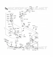 REAR MASTER CYLINDER voor Kawasaki VN900 CLASSIC 2006