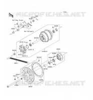 REAR WHEEL   CHAIN voor Kawasaki VN900 CLASSIC 2006