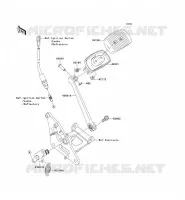 BRAKE PEDAL   TORK LINK voor Kawasaki VN900 CLASSIC 2006