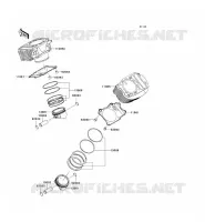 CYLINDER   PISTON  voor Kawasaki VN900 CLASSIC 2006