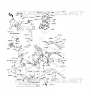 FRAME PARTS (COUVERTURE) voor Kawasaki VN900 CLASSIC 2006