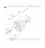 FRONT WHEEL voor Kawasaki VN900 CLASSIC 2006