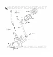 BRAKE PEDAL   TORK LINK voor Kawasaki VN900 CLASSIC 2006