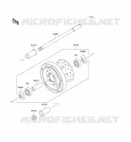 FRONT WHEEL voor Kawasaki VN900 CLASSIC 2006