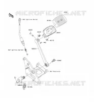BRAKE PEDAL voor Kawasaki VN900 CLASSIC 2006