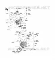 CYLINDER HEAD voor Kawasaki VN900 CLASSIC 2006