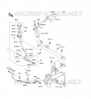 REAR MASTER CYLINDER voor Kawasaki VN900 CLASSIC 2006