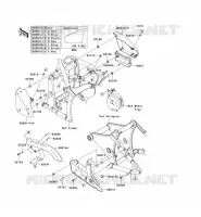 SIDE COVERS   CHAIN COVER voor Kawasaki VN900 CLASSIC 2006