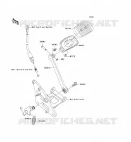 BRAKE PEDAL voor Kawasaki VN900 CLASSIC 2006