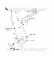 BRAKE PEDAL   TORK LINK voor Kawasaki VN900 CLASSIC 2008