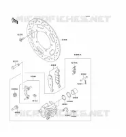 FRONT BRAKE voor Kawasaki VN900 CLASSIC 2008