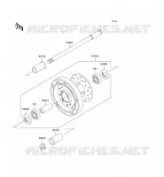 FRONT WHEEL voor Kawasaki VN900 CLASSIC 2008