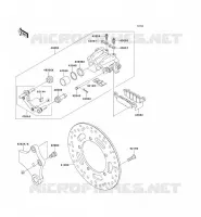 REAR BRAKE voor Kawasaki VN900 CLASSIC 2008