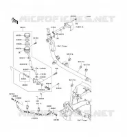 REAR MASTER CYLINDER voor Kawasaki VN900 CLASSIC 2008