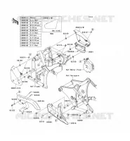 SIDE COVERS   CHAIN COVER voor Kawasaki VN900 CLASSIC 2008