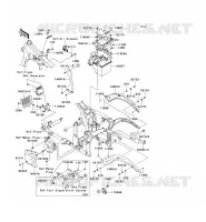 FRAME PARTS (COUVERTURE) voor Kawasaki VN900 CLASSIC 2008