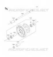 FRONT WHEEL voor Kawasaki VN900 CLASSIC 2008