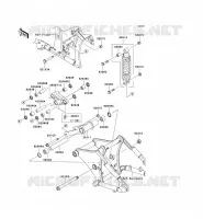 SUSPENSION   SHOCK ABSORBER voor Kawasaki VN900 CLASSIC 2008