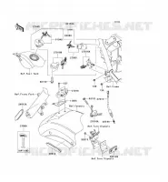 SWITCH   REFLECTORS voor Kawasaki VN900 CLASSIC 2008