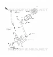 BRAKE PEDAL   TORK LINK voor Kawasaki VN900 CLASSIC 2009