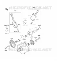 CRANKSHAFT voor Kawasaki VN900 CLASSIC 2009
