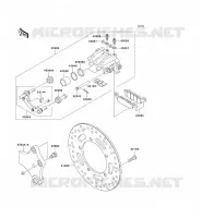 REAR BRAKE voor Kawasaki VN900 CLASSIC 2009
