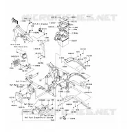 FRAME PARTS (COUVERTURE) voor Kawasaki VN900 CLASSIC 2009