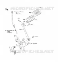 BRAKE PEDAL   TORK LINK voor Kawasaki VN900 CLASSIC 2009