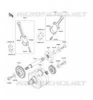 CRANKSHAFT voor Kawasaki VN900 CLASSIC 2009
