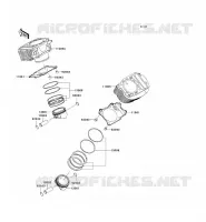 CYLINDER   PISTON  voor Kawasaki VN900 CLASSIC 2009
