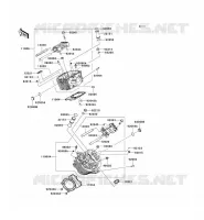 CYLINDER HEAD voor Kawasaki VN900 CLASSIC 2009