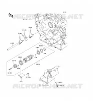 GEAR CHANGE DRUM   SHIFT FORKS voor Kawasaki VN900 CLASSIC 2009