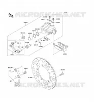 REAR BRAKE voor Kawasaki VN900 CLASSIC 2009