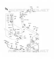 REAR MASTER CYLINDER voor Kawasaki VN900 CLASSIC 2009