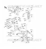 SUSPENSION   SHOCK ABSORBER voor Kawasaki VN900 CLASSIC 2009